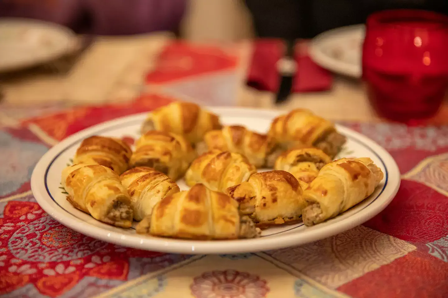Apéritif lors du repas truffé